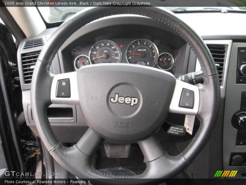 Black / Dark Slate Gray/Light Graystone 2008 Jeep Grand Cherokee Laredo 4x4