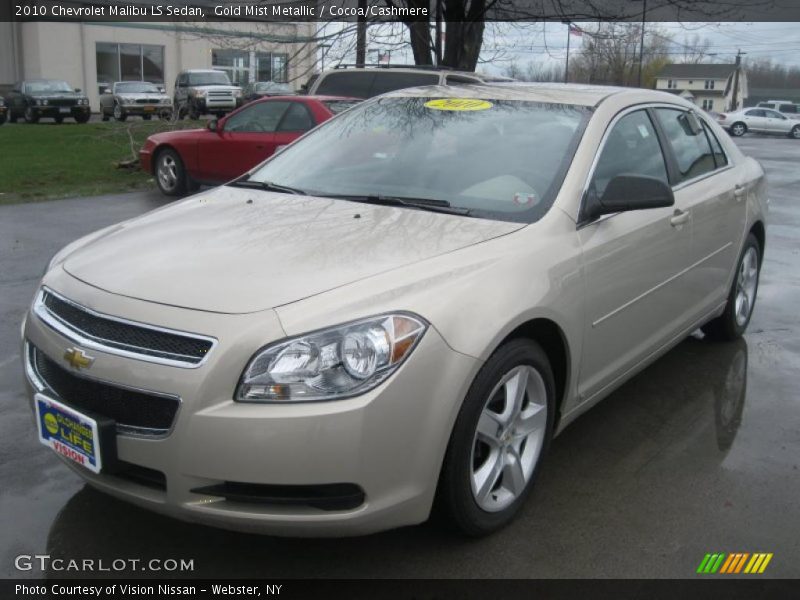 Gold Mist Metallic / Cocoa/Cashmere 2010 Chevrolet Malibu LS Sedan