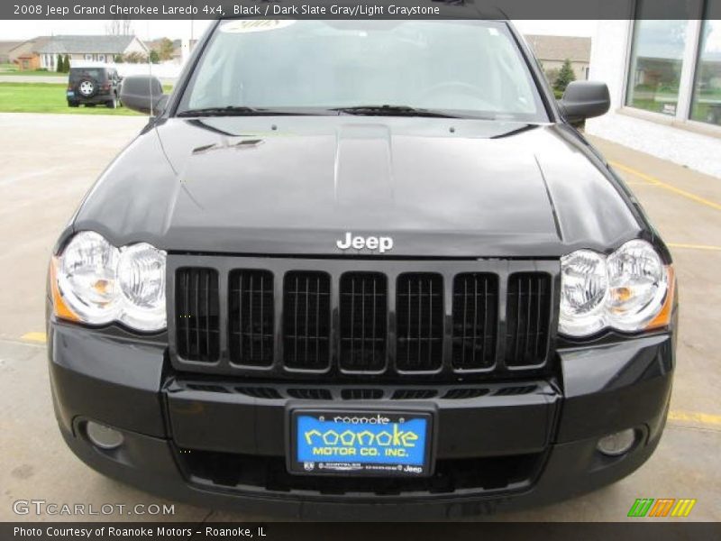 Black / Dark Slate Gray/Light Graystone 2008 Jeep Grand Cherokee Laredo 4x4