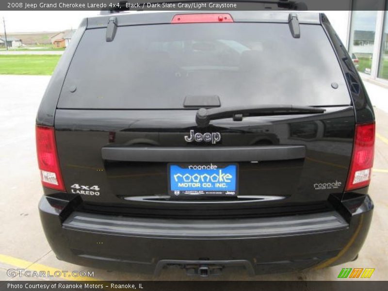 Black / Dark Slate Gray/Light Graystone 2008 Jeep Grand Cherokee Laredo 4x4