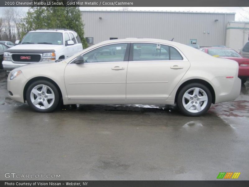 Gold Mist Metallic / Cocoa/Cashmere 2010 Chevrolet Malibu LS Sedan