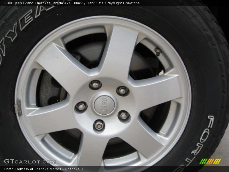 Black / Dark Slate Gray/Light Graystone 2008 Jeep Grand Cherokee Laredo 4x4