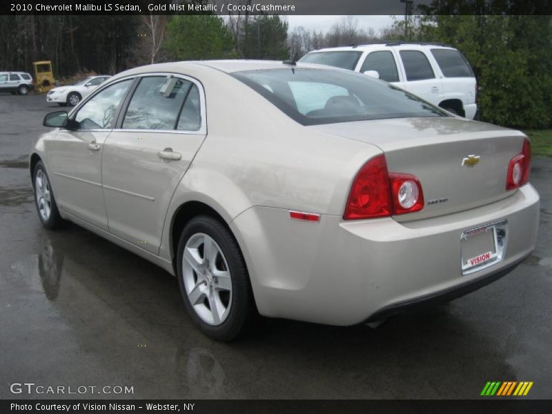 Gold Mist Metallic / Cocoa/Cashmere 2010 Chevrolet Malibu LS Sedan