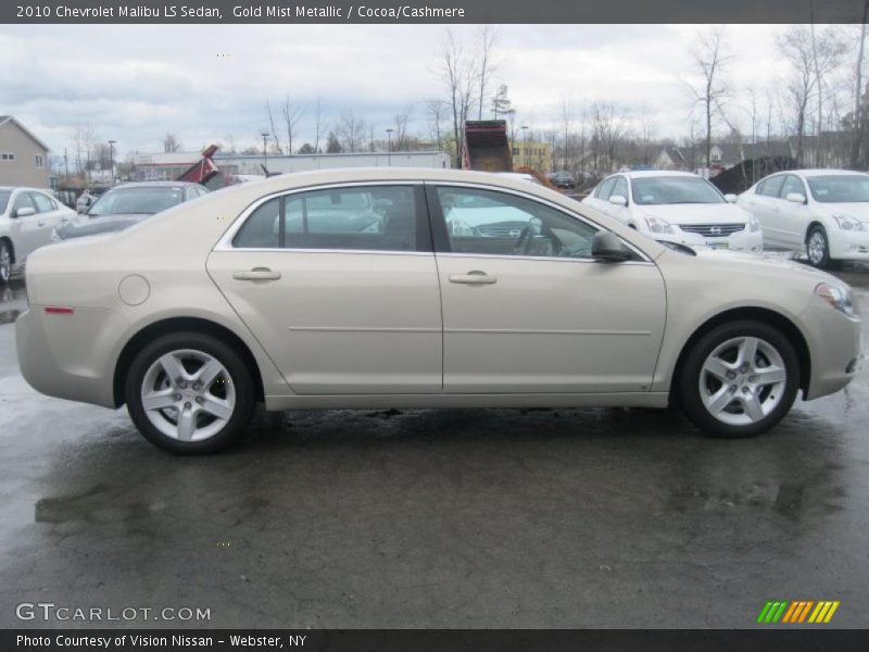 Gold Mist Metallic / Cocoa/Cashmere 2010 Chevrolet Malibu LS Sedan