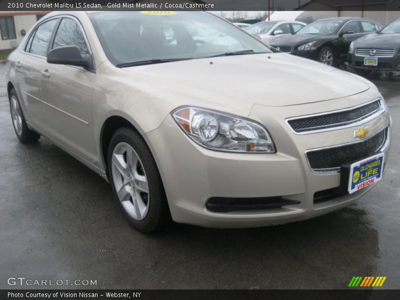 Gold Mist Metallic / Cocoa/Cashmere 2010 Chevrolet Malibu LS Sedan