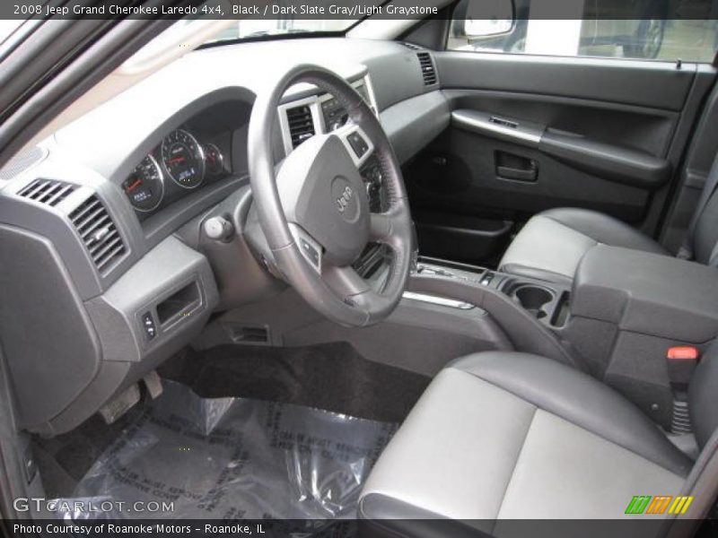 Black / Dark Slate Gray/Light Graystone 2008 Jeep Grand Cherokee Laredo 4x4