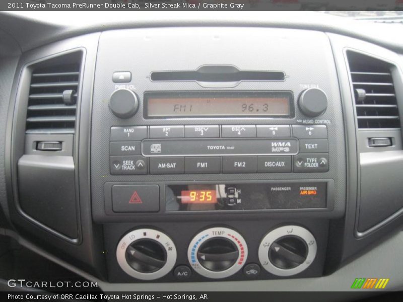 Controls of 2011 Tacoma PreRunner Double Cab