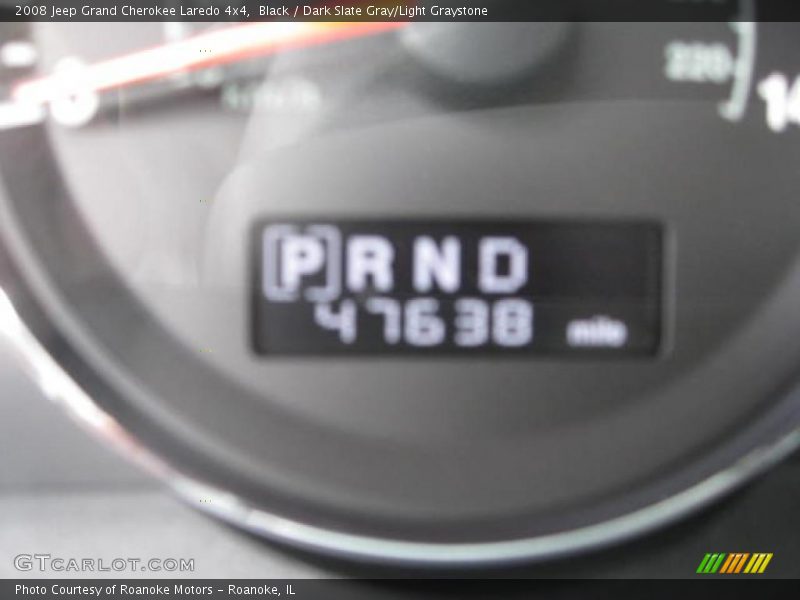 Black / Dark Slate Gray/Light Graystone 2008 Jeep Grand Cherokee Laredo 4x4