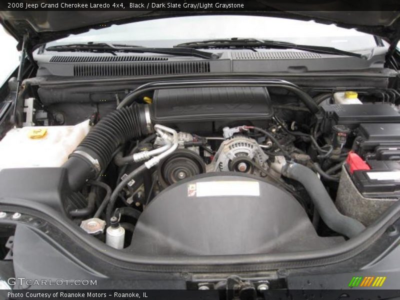 Black / Dark Slate Gray/Light Graystone 2008 Jeep Grand Cherokee Laredo 4x4