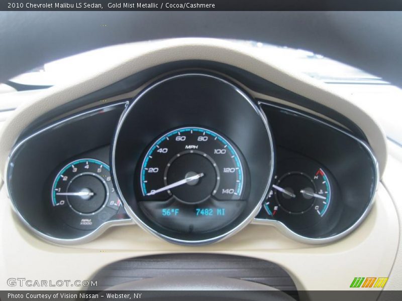 Gold Mist Metallic / Cocoa/Cashmere 2010 Chevrolet Malibu LS Sedan