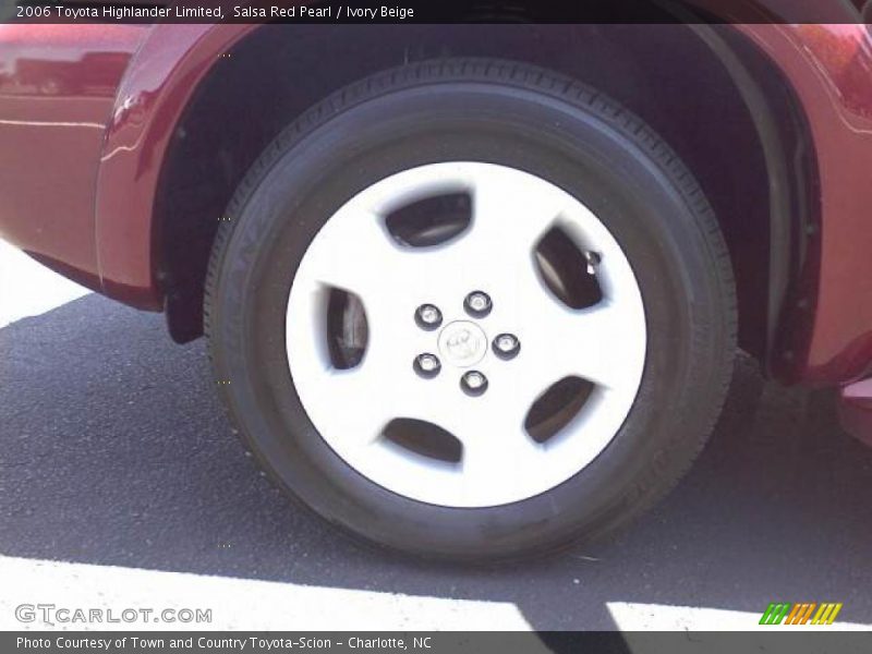 Salsa Red Pearl / Ivory Beige 2006 Toyota Highlander Limited