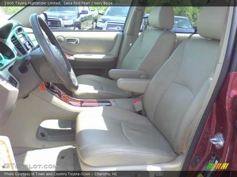Salsa Red Pearl / Ivory Beige 2006 Toyota Highlander Limited