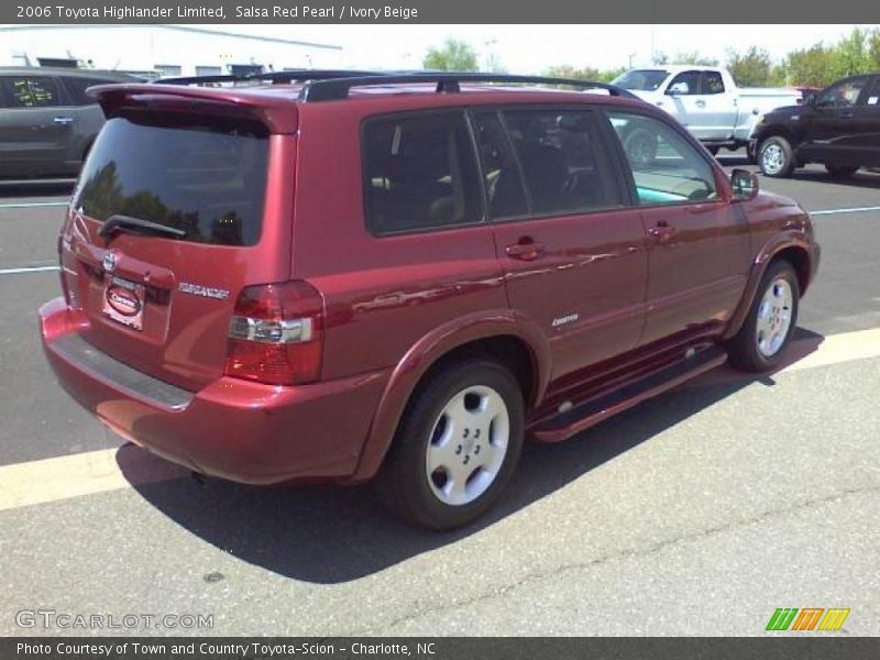 Salsa Red Pearl / Ivory Beige 2006 Toyota Highlander Limited