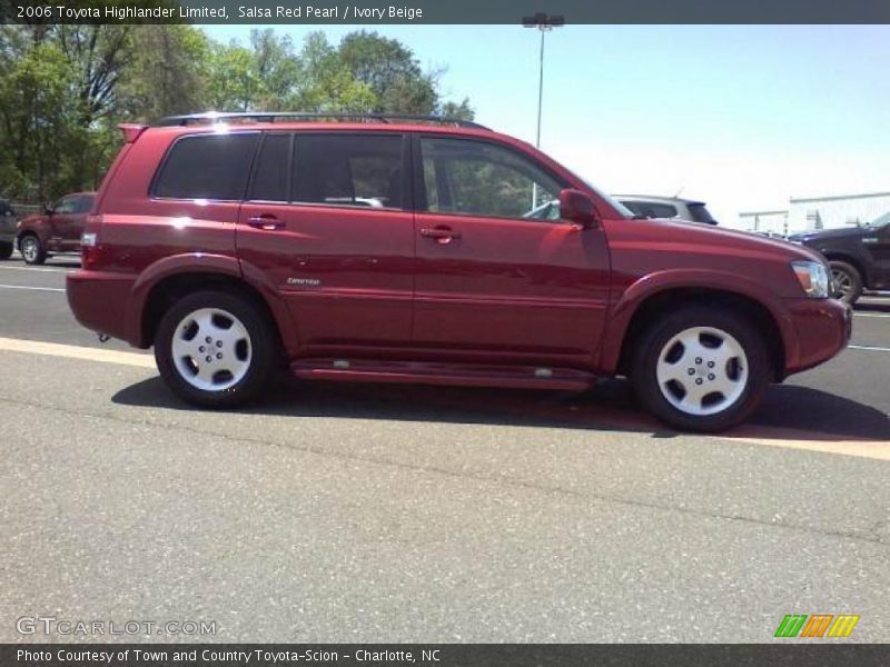 Salsa Red Pearl / Ivory Beige 2006 Toyota Highlander Limited