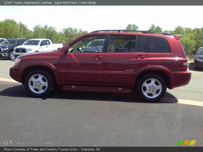 Salsa Red Pearl / Ivory Beige 2006 Toyota Highlander Limited