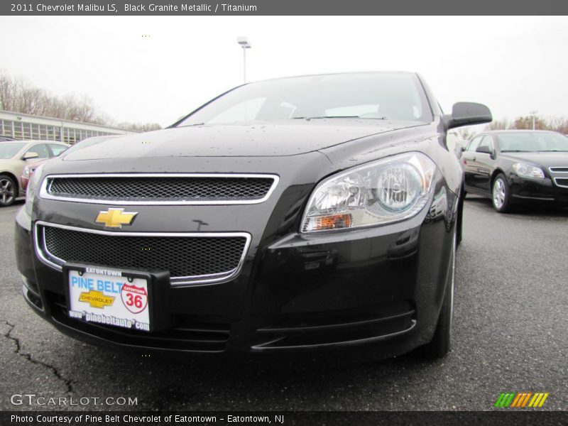 Black Granite Metallic / Titanium 2011 Chevrolet Malibu LS