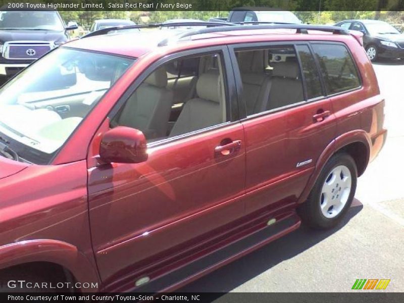 Salsa Red Pearl / Ivory Beige 2006 Toyota Highlander Limited