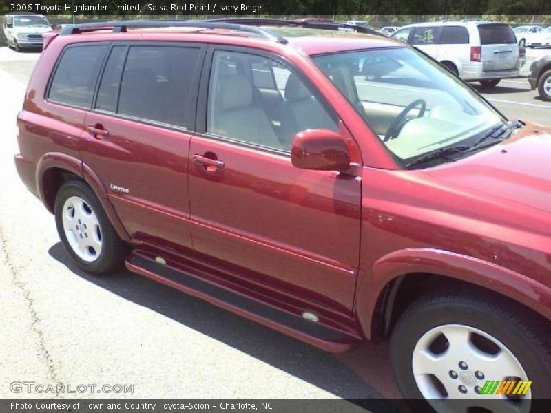 Salsa Red Pearl / Ivory Beige 2006 Toyota Highlander Limited