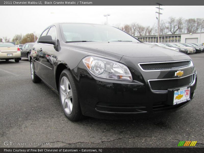 Black Granite Metallic / Titanium 2011 Chevrolet Malibu LS