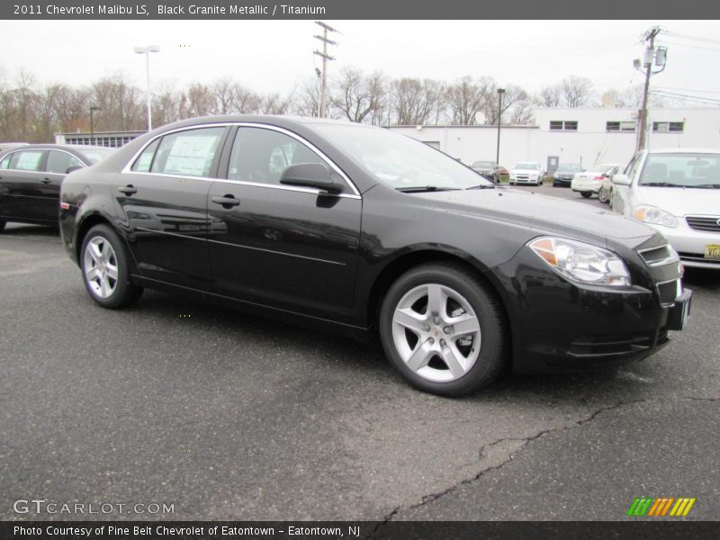 Black Granite Metallic / Titanium 2011 Chevrolet Malibu LS