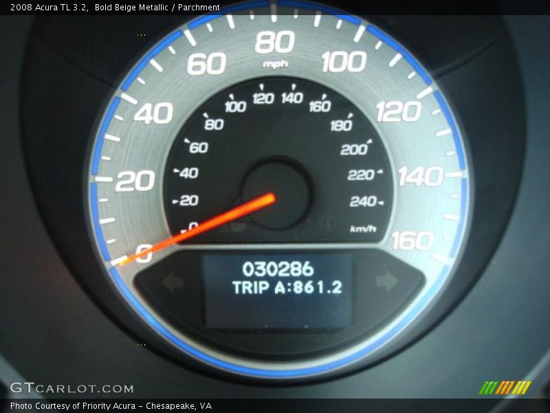 Bold Beige Metallic / Parchment 2008 Acura TL 3.2