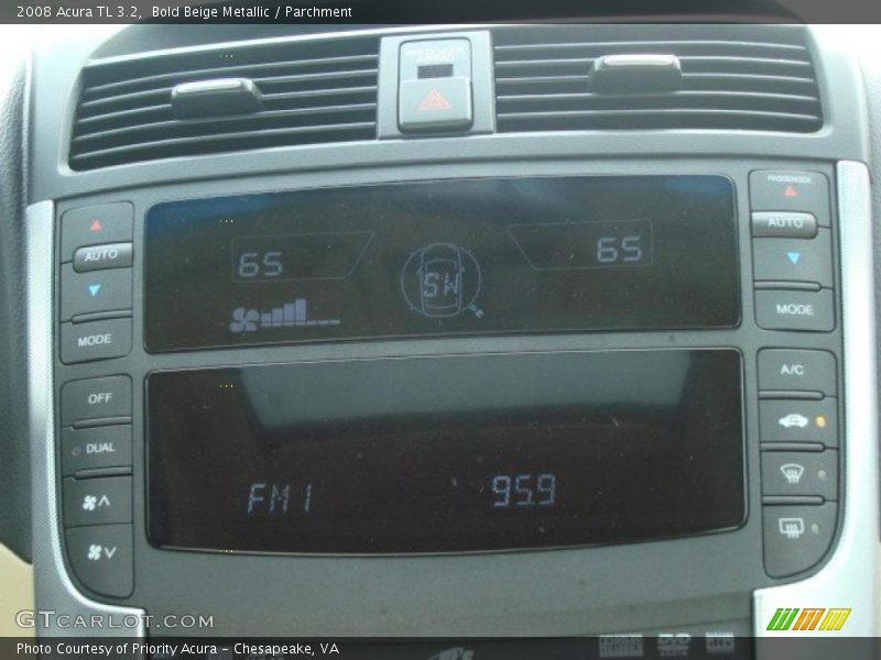 Bold Beige Metallic / Parchment 2008 Acura TL 3.2
