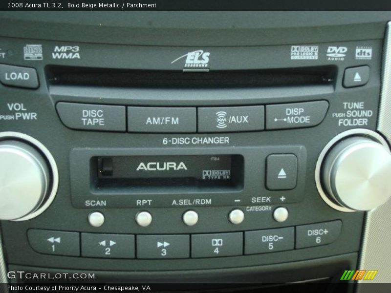 Bold Beige Metallic / Parchment 2008 Acura TL 3.2