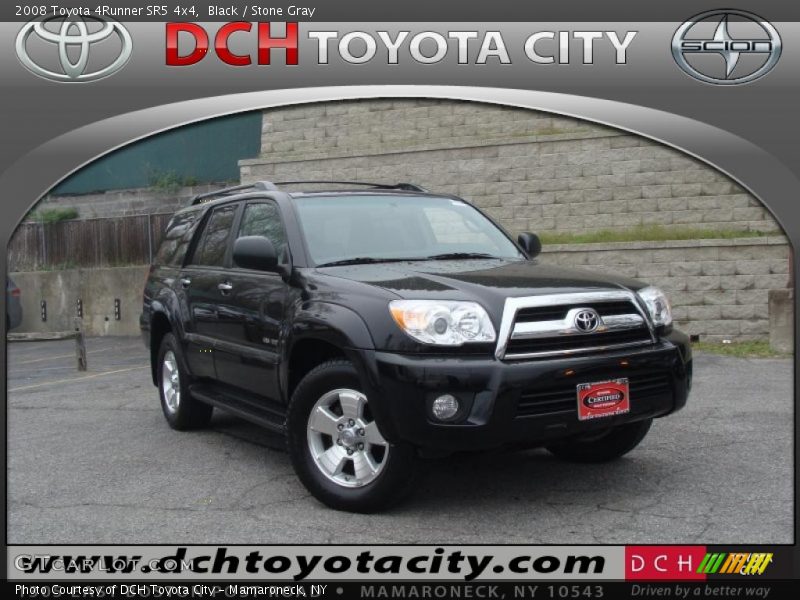 Black / Stone Gray 2008 Toyota 4Runner SR5 4x4