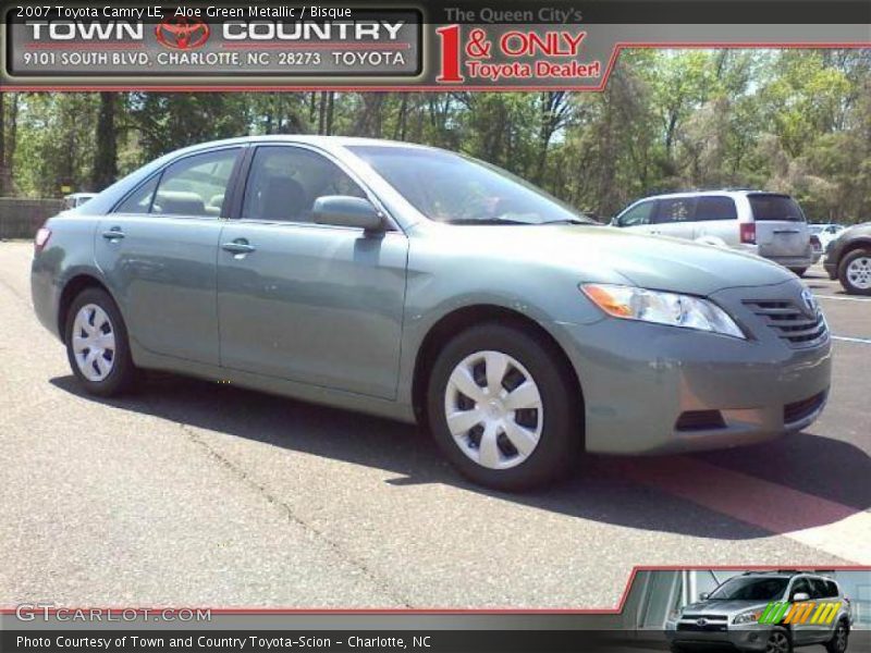 Aloe Green Metallic / Bisque 2007 Toyota Camry LE