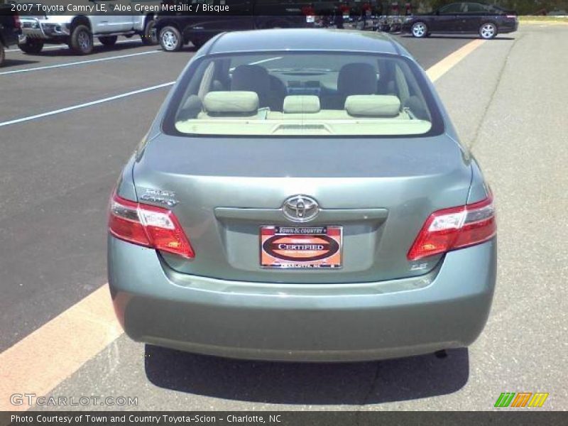 Aloe Green Metallic / Bisque 2007 Toyota Camry LE