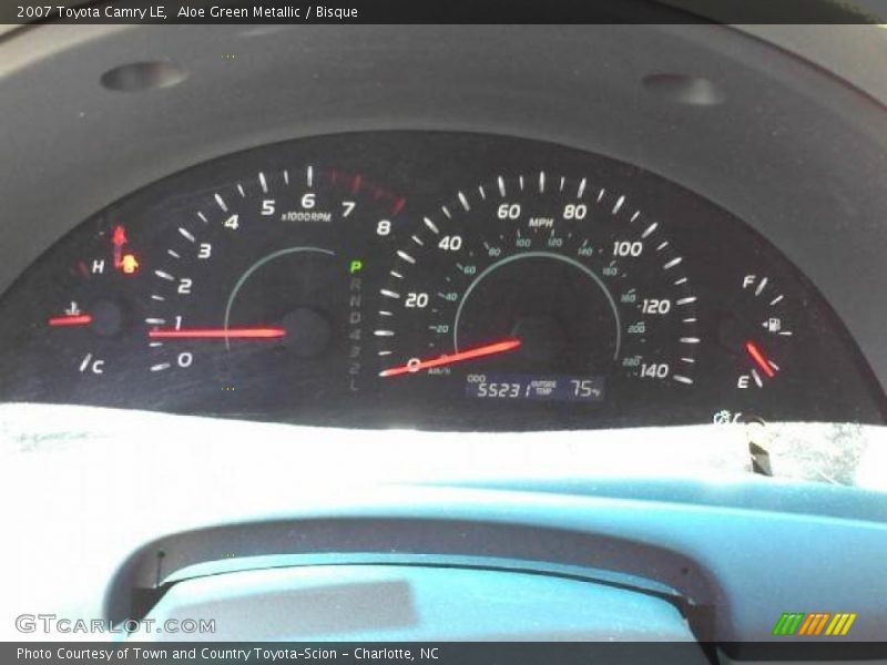 Aloe Green Metallic / Bisque 2007 Toyota Camry LE