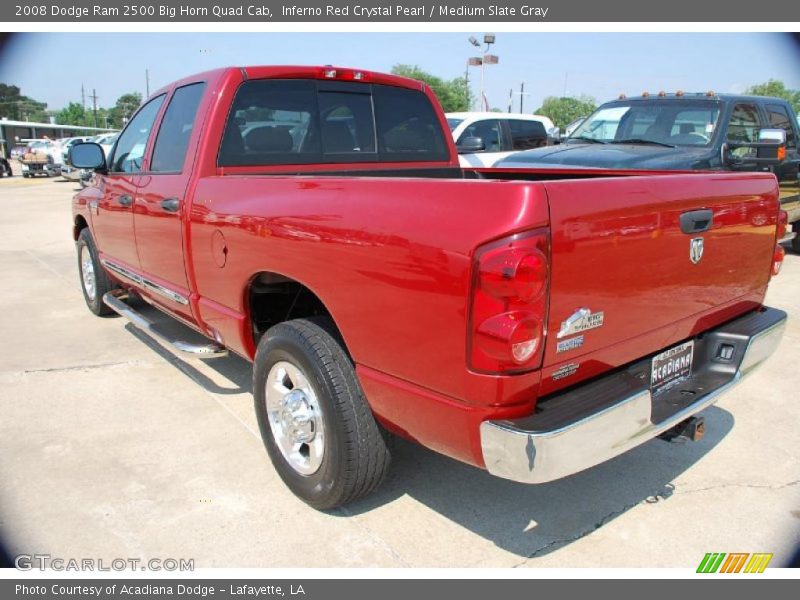 Inferno Red Crystal Pearl / Medium Slate Gray 2008 Dodge Ram 2500 Big Horn Quad Cab