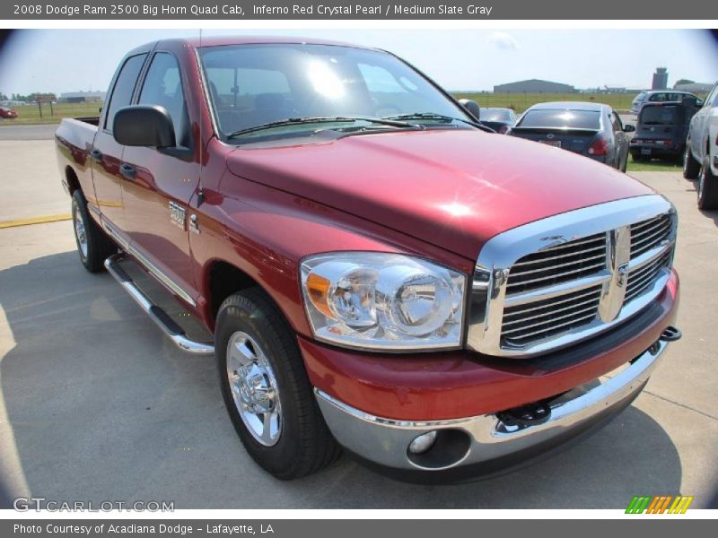 Inferno Red Crystal Pearl / Medium Slate Gray 2008 Dodge Ram 2500 Big Horn Quad Cab