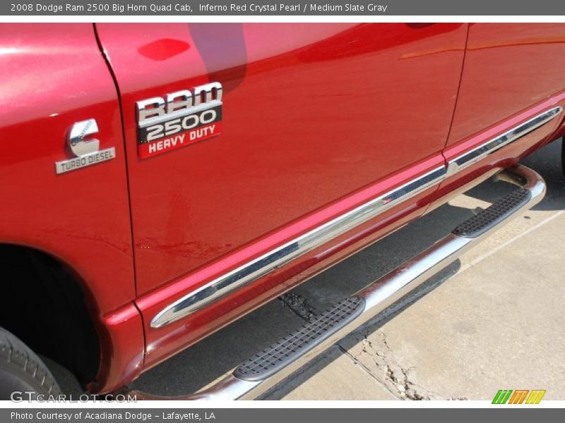 Inferno Red Crystal Pearl / Medium Slate Gray 2008 Dodge Ram 2500 Big Horn Quad Cab