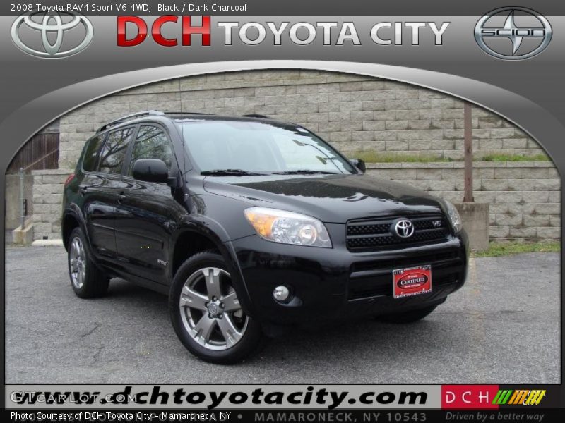 Black / Dark Charcoal 2008 Toyota RAV4 Sport V6 4WD