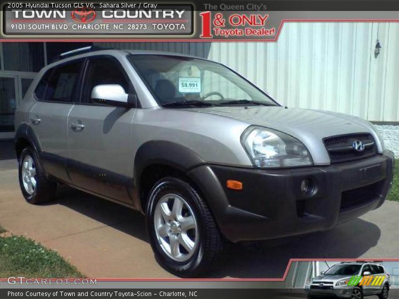 Sahara Silver / Gray 2005 Hyundai Tucson GLS V6