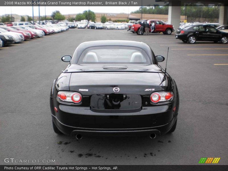 Brilliant Black / Tan 2008 Mazda MX-5 Miata Grand Touring Hardtop Roadster