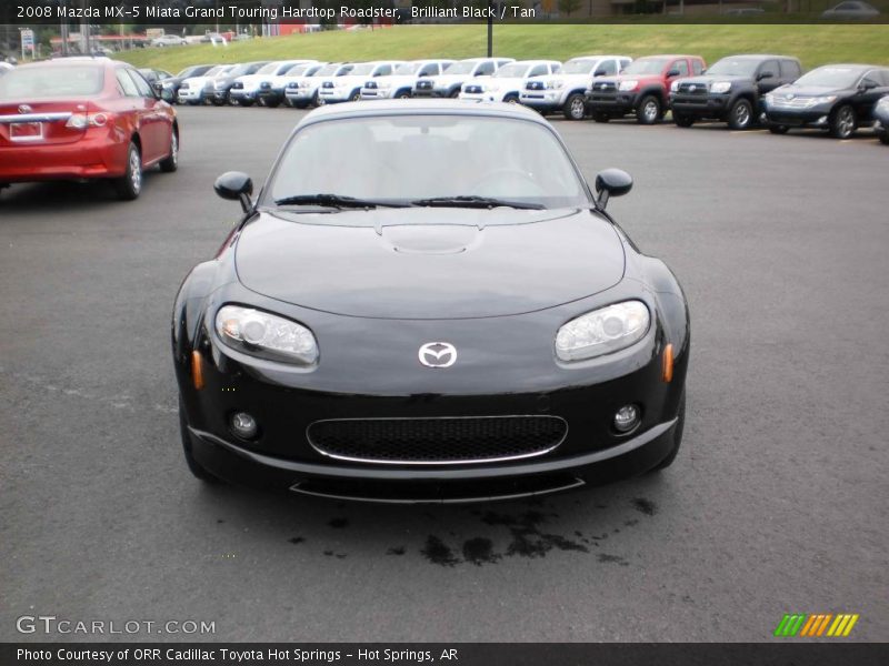 Brilliant Black / Tan 2008 Mazda MX-5 Miata Grand Touring Hardtop Roadster