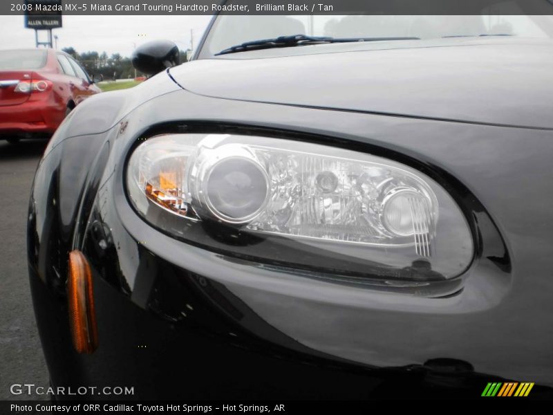 Brilliant Black / Tan 2008 Mazda MX-5 Miata Grand Touring Hardtop Roadster