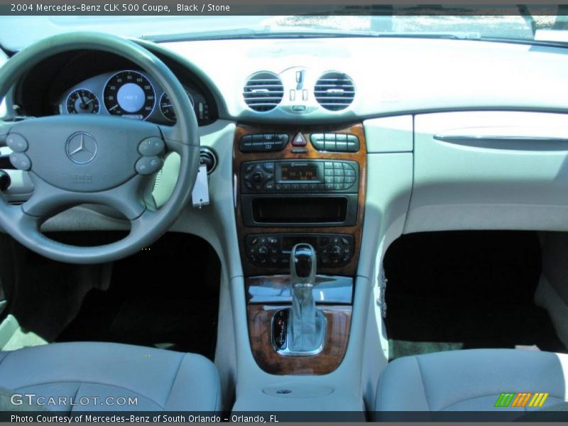 Black / Stone 2004 Mercedes-Benz CLK 500 Coupe