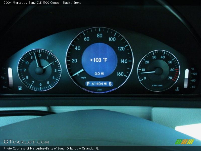  2004 CLK 500 Coupe 500 Coupe Gauges