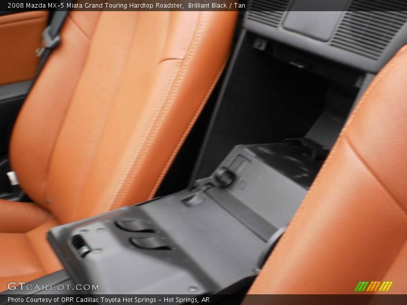 Brilliant Black / Tan 2008 Mazda MX-5 Miata Grand Touring Hardtop Roadster