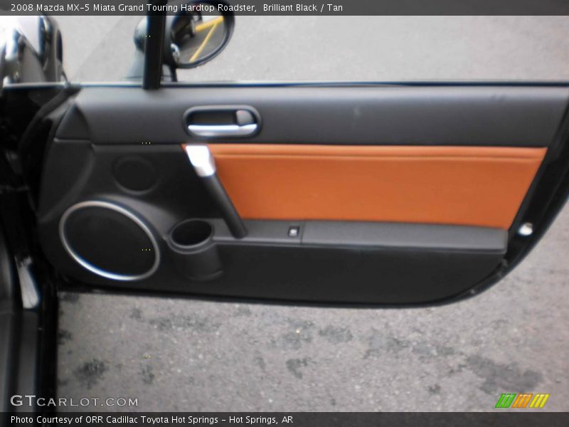 Brilliant Black / Tan 2008 Mazda MX-5 Miata Grand Touring Hardtop Roadster