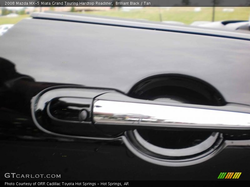 Brilliant Black / Tan 2008 Mazda MX-5 Miata Grand Touring Hardtop Roadster