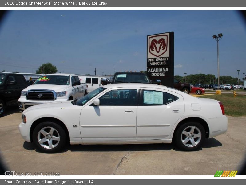Stone White / Dark Slate Gray 2010 Dodge Charger SXT