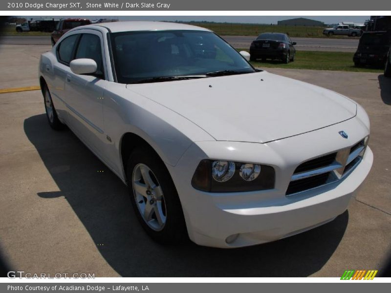 Stone White / Dark Slate Gray 2010 Dodge Charger SXT