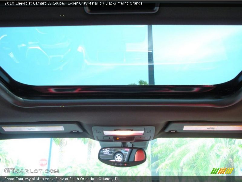 Cyber Gray Metallic / Black/Inferno Orange 2010 Chevrolet Camaro SS Coupe