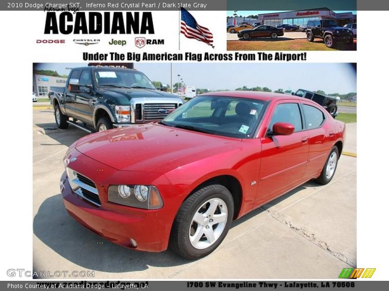 Inferno Red Crystal Pearl / Dark Slate Gray 2010 Dodge Charger SXT