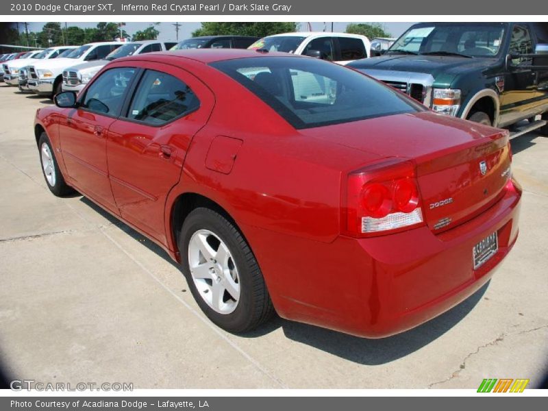 Inferno Red Crystal Pearl / Dark Slate Gray 2010 Dodge Charger SXT