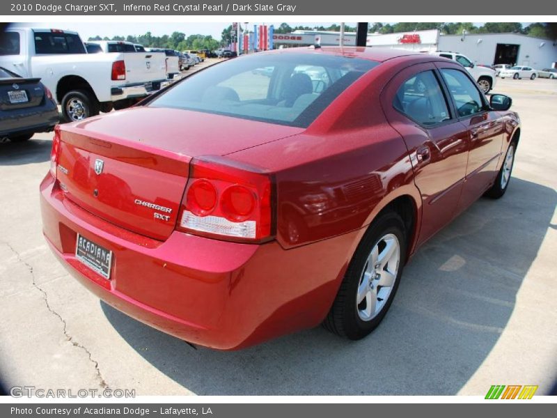 Inferno Red Crystal Pearl / Dark Slate Gray 2010 Dodge Charger SXT